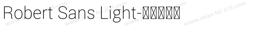 Robert Sans Light字体转换